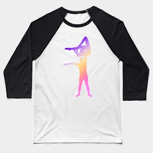 A mixed pair doing a balance skill Baseball T-Shirt